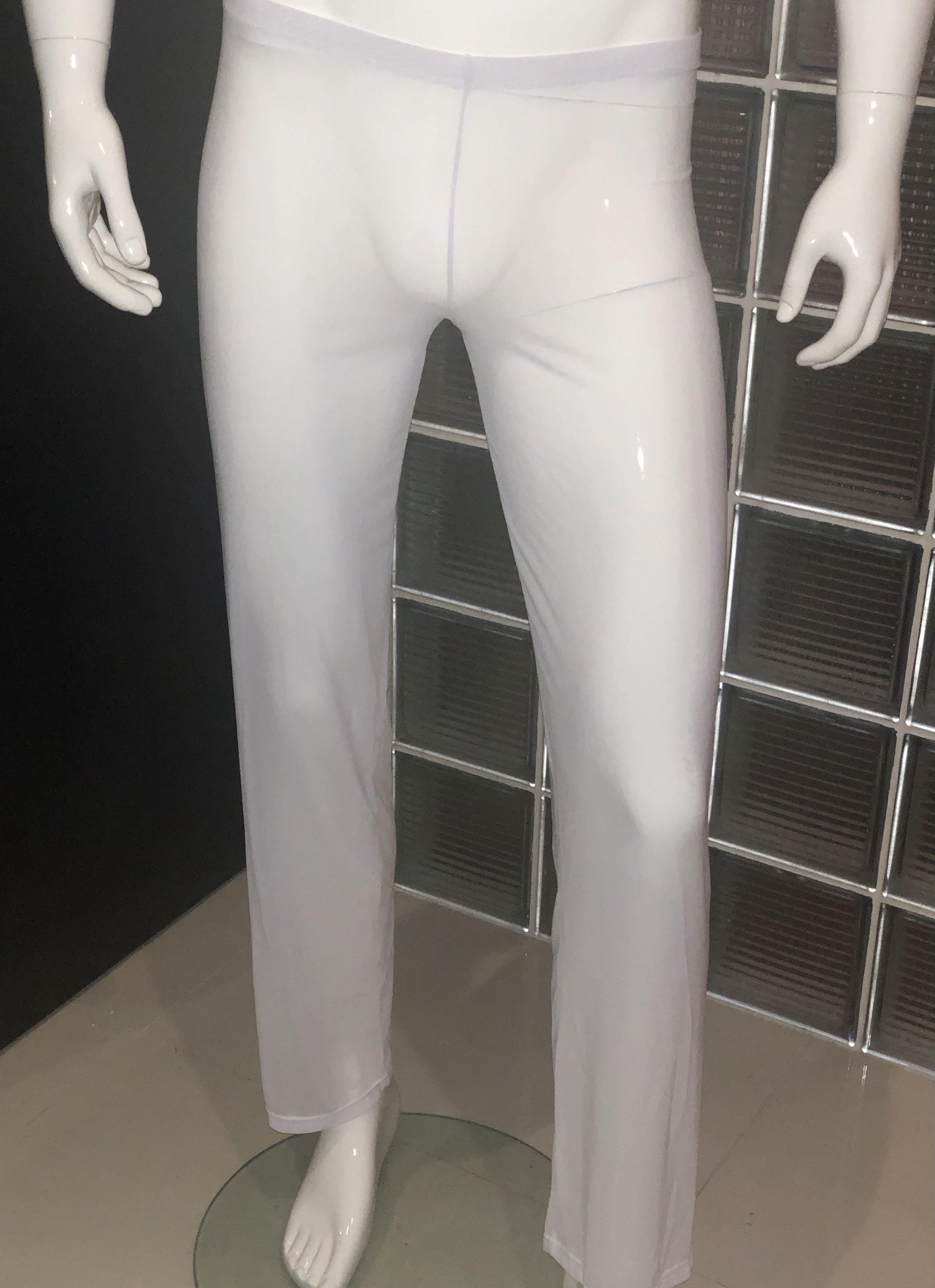 Amazon.com: YiZYiF Men's Loose See Through Gauze Pants Lingerie Breathable  Underwear 2#White Medium: Clothing, Shoes & Jewelry
