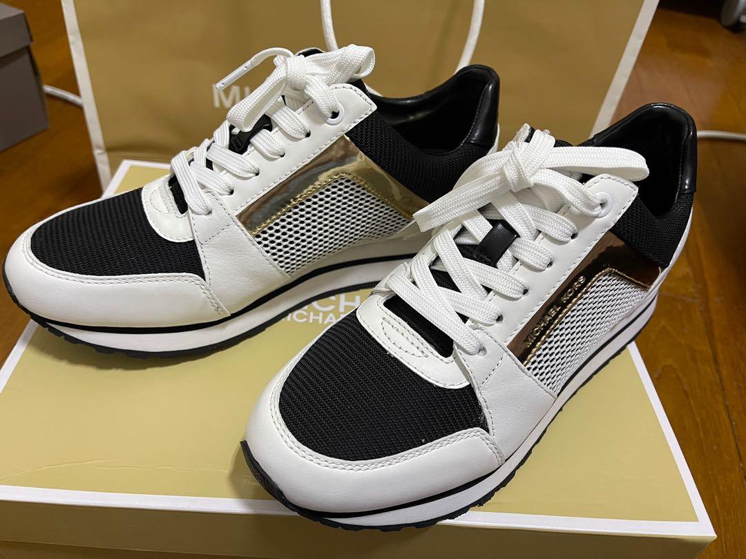 Original Michael Kors Poppy Lace Up sneakers Womens Fashion Footwear  Sneakers on Carousell