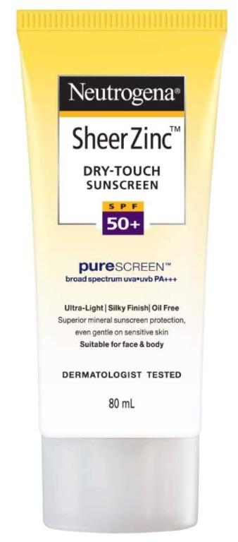 neutrogena dry touch face sunscreen