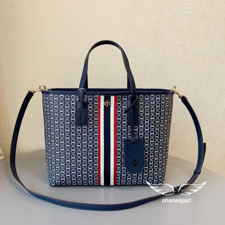 Tory burch small store gemini link canvas tote