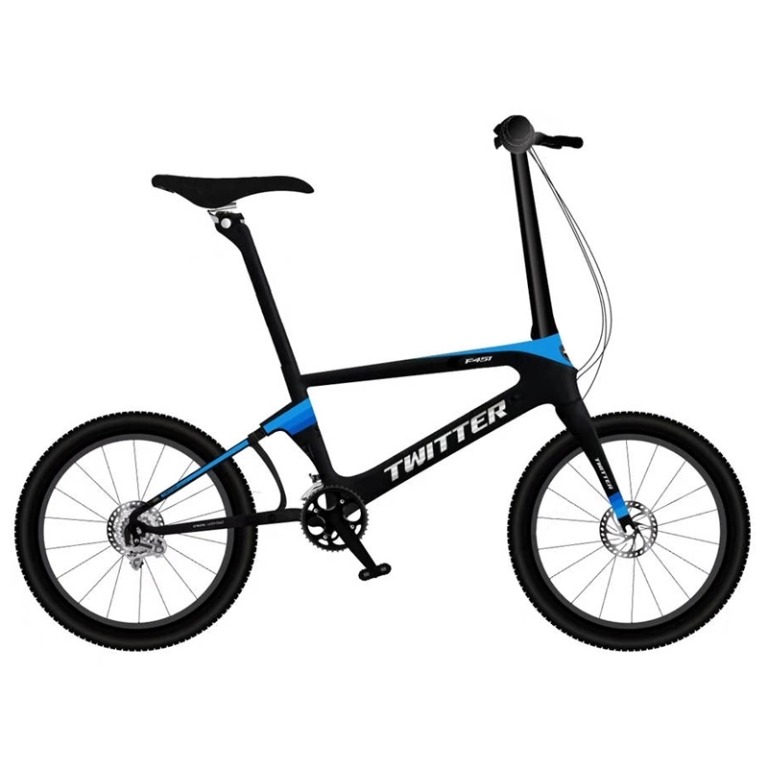 twitter carbon folding bike