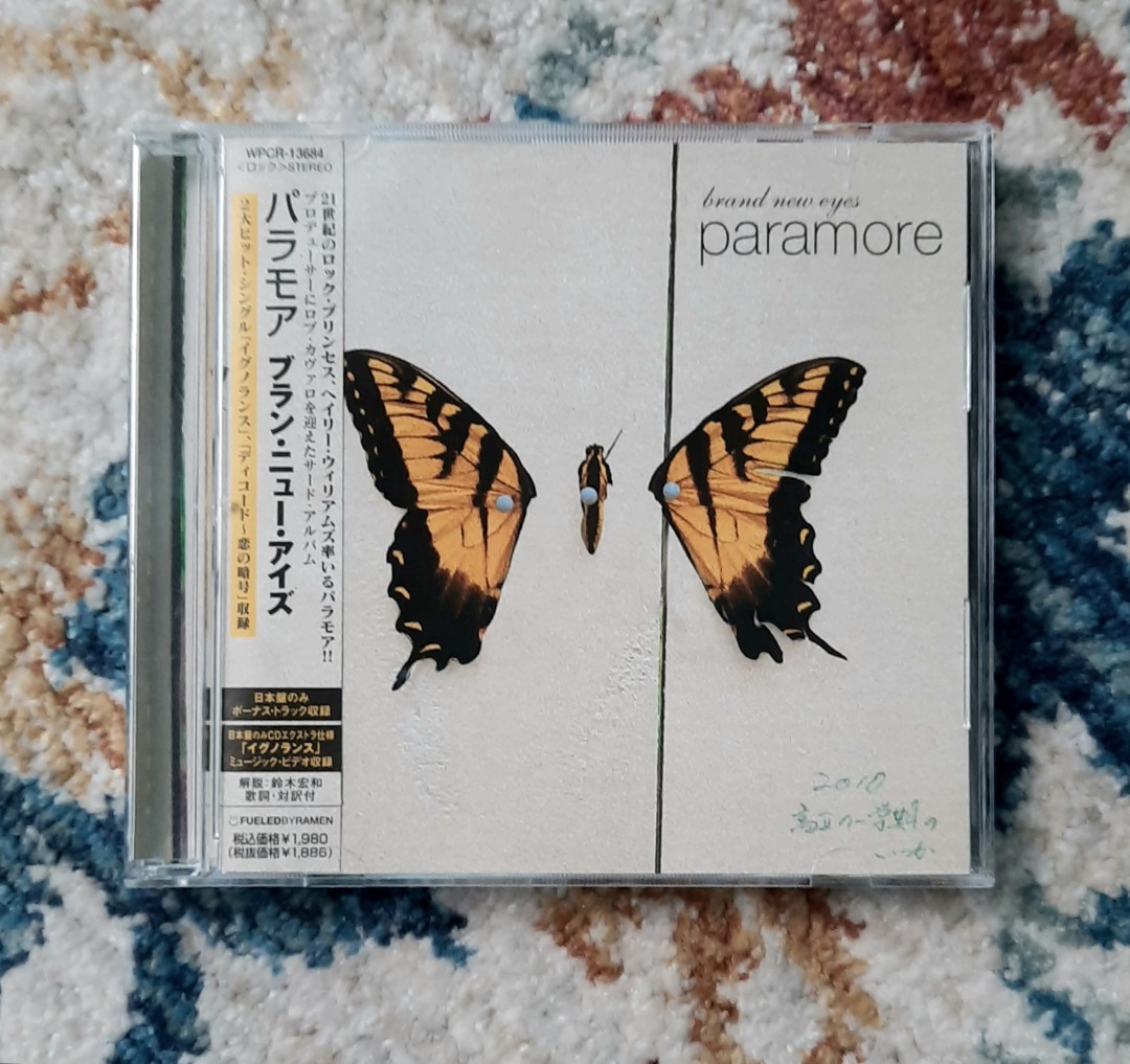 Two Paramore CDs! Riot and brand new eyes x - Depop
