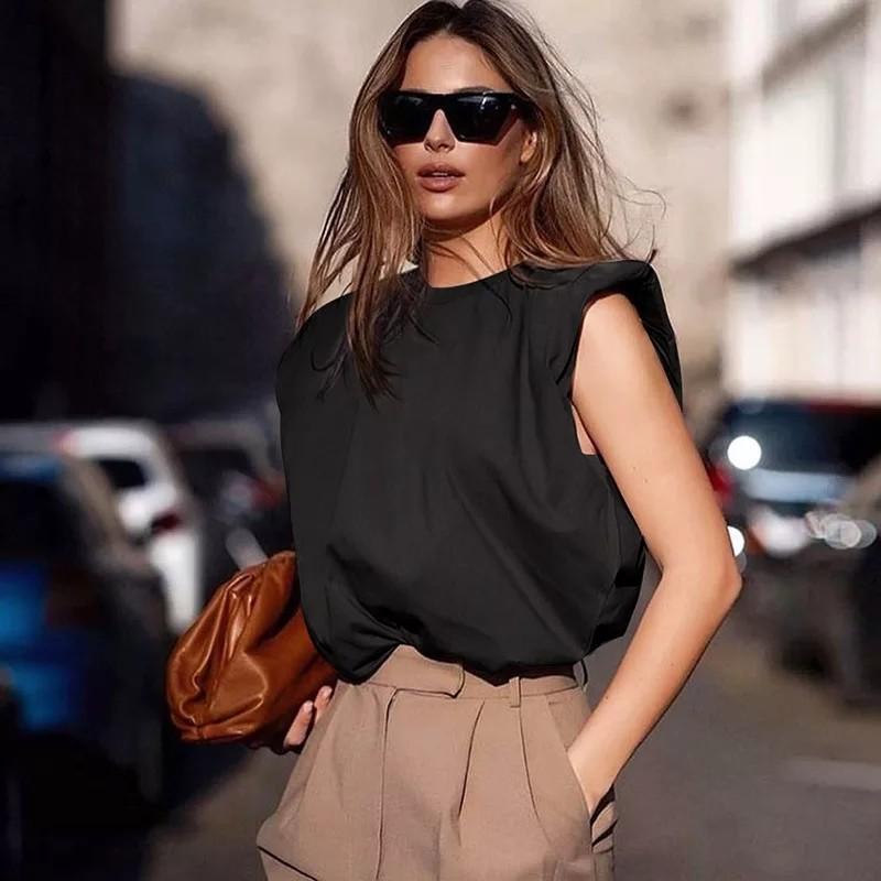 Shoulder pad t best sale shirt plus size