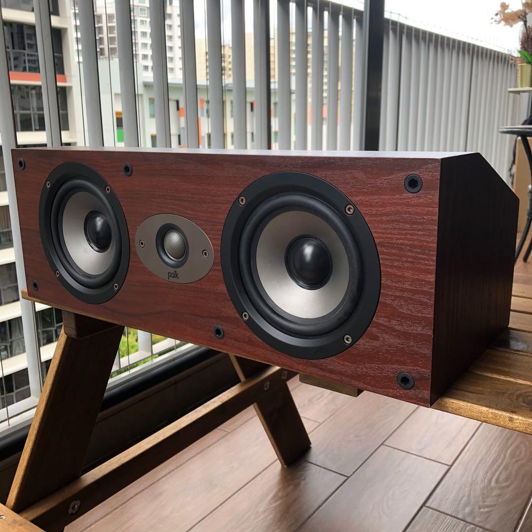 Polk Speakers TSx150C and pair of TSx220B in Cherry Wood Audio
