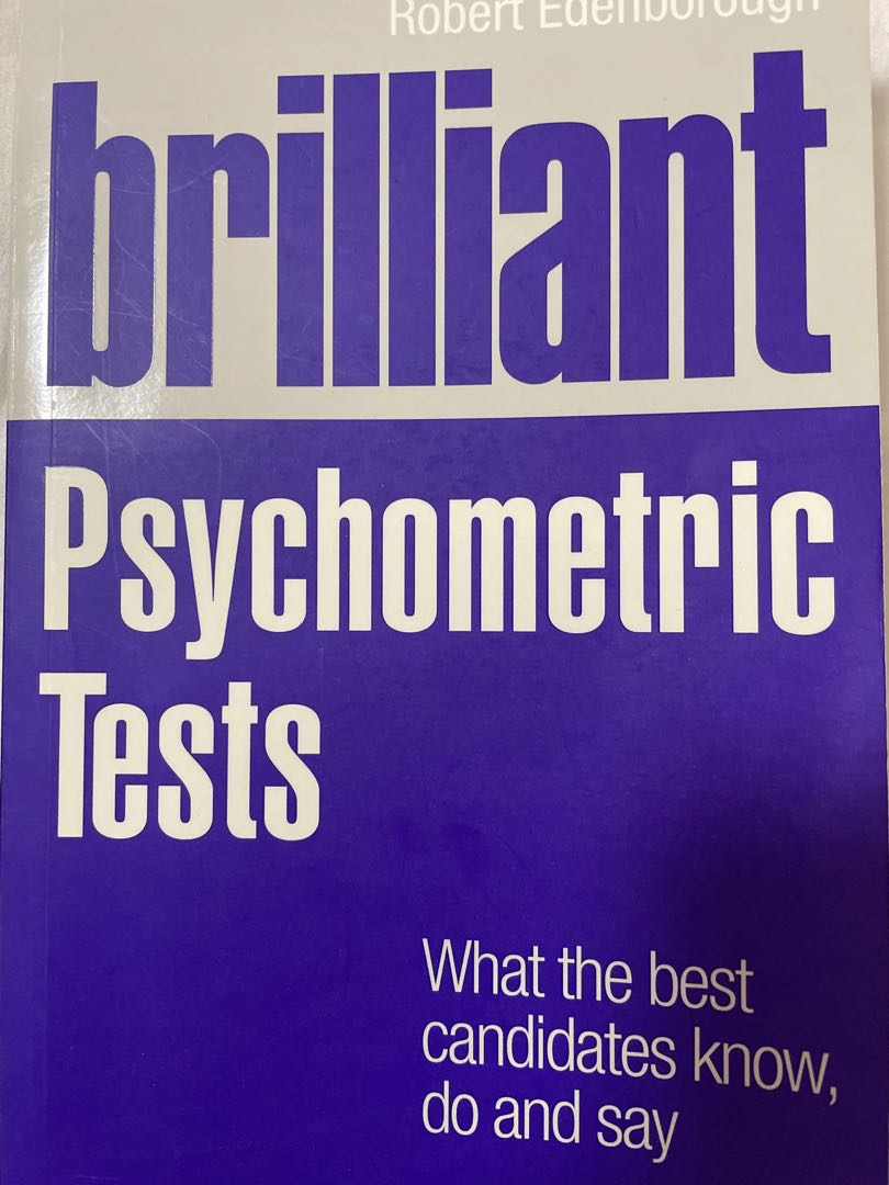 Psychometric Tests, Hobbies & Toys, Books & Magazines, Textbooks On ...