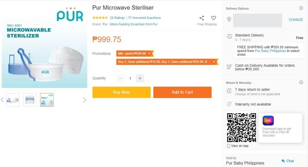 pur microwave sterilizer