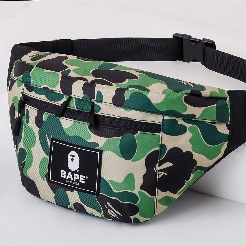 Ready stock original 2021 bape waist bag Men s Fashion Bags