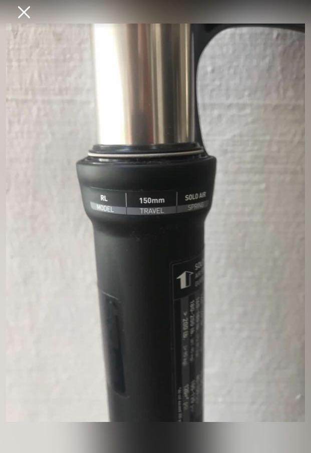 Rockshox recon rl solo air 15x110mm qr 2025 axle