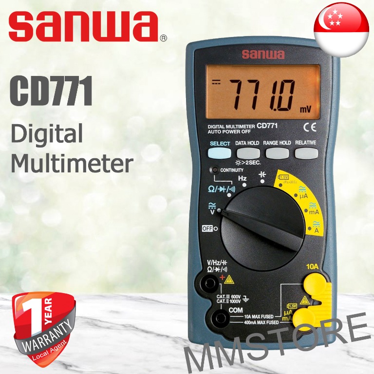 Sanwa Digital Multimeter CD771, Audio, Other Audio Equipment on Carousell