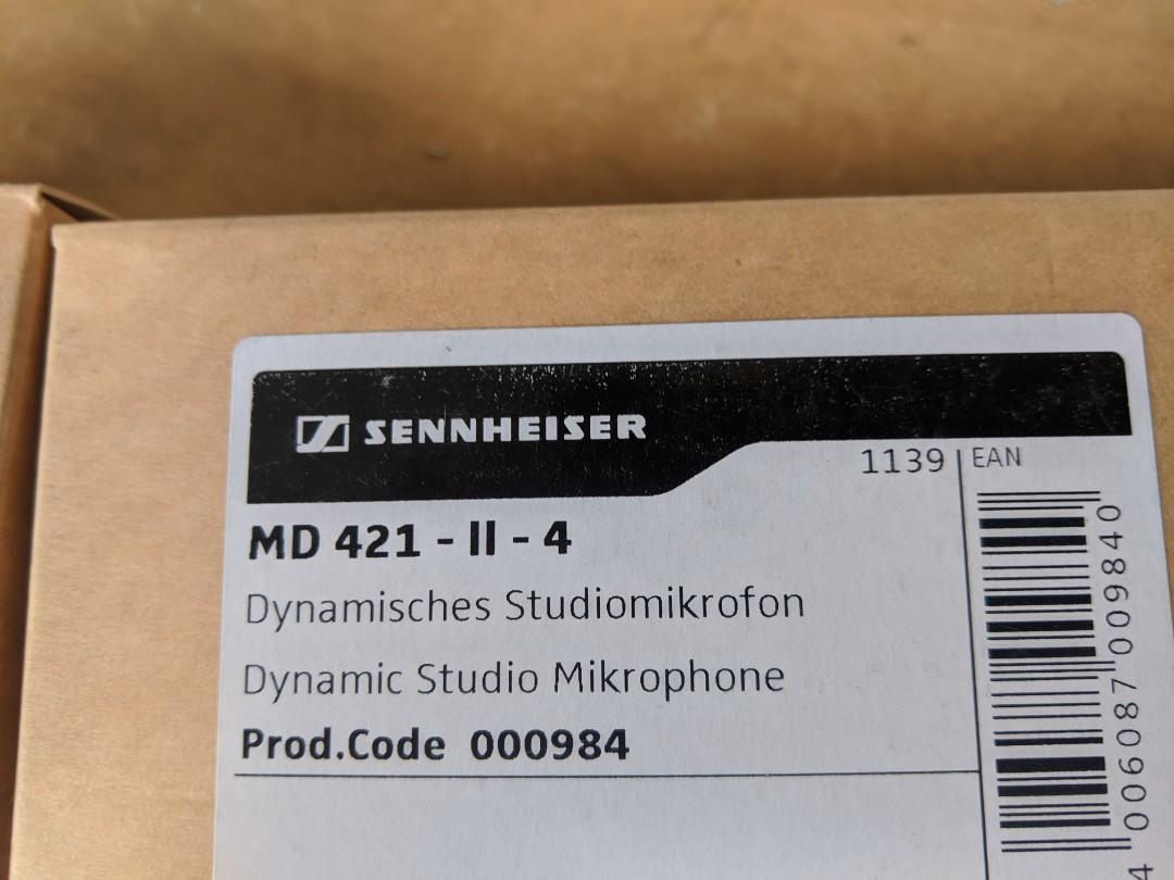 Sennheiser MD 421 - II dynamic microphone (BNIB)