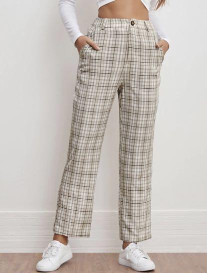 Flowy plaid pants Clearance