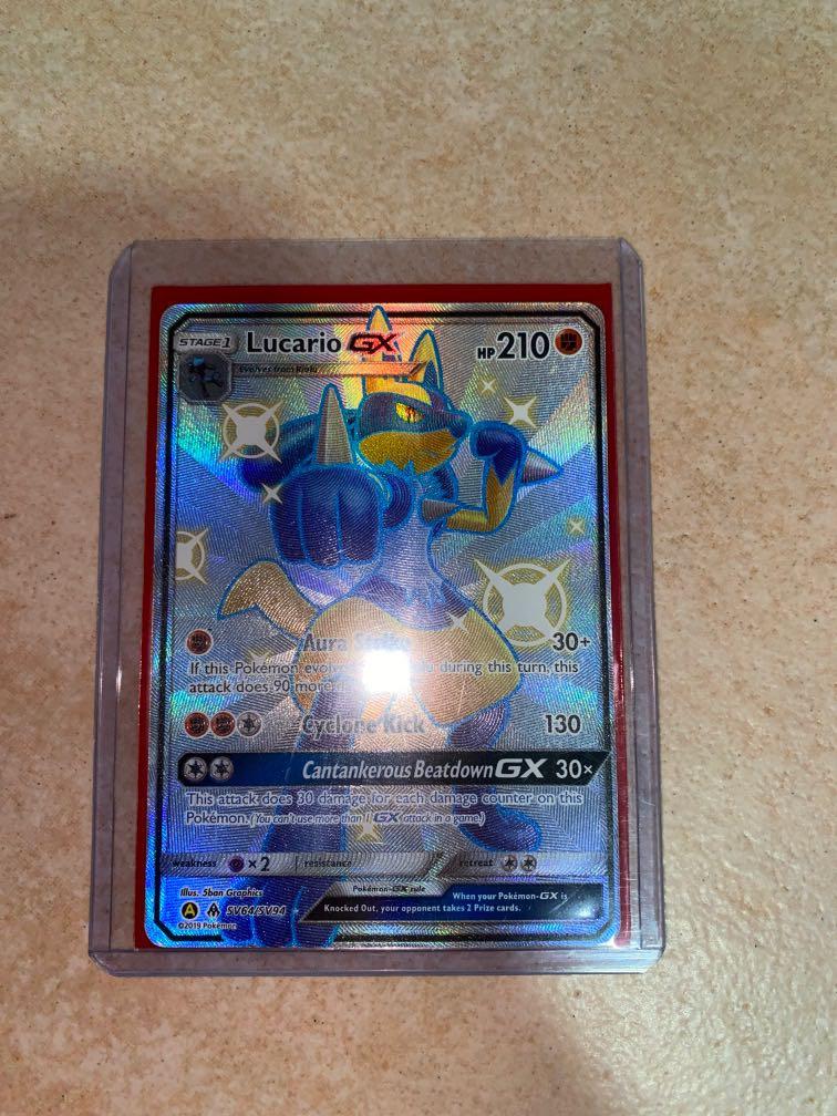 Shiny Lucario Gx Card Hobbies Toys Toys Games On Carousell