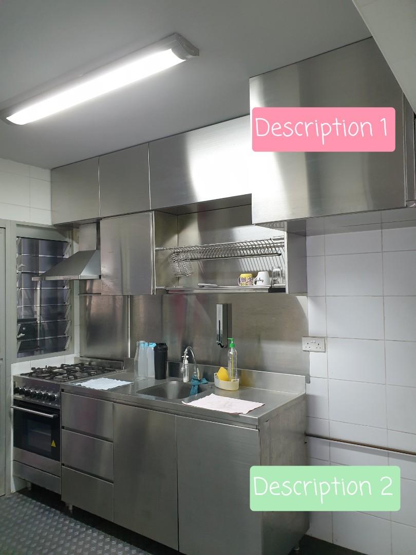 Quick Sale Stainless Steel Kitchen Cabinets Furniture Home Living Bathroom Kitchen Fixtures On Carousell