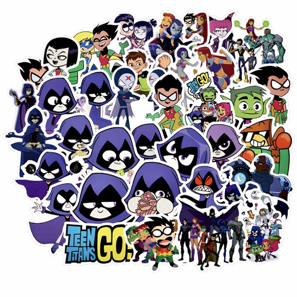 Stickers) 50pc Teen Titans Go Cartoon Network American Animated Series  Children Robin Raven Beast Boy Starfire Characters Funny Assorted Style,  Hobbies & Toys, Stationery & Craft, Stationery & School Supplies on  Carousell
