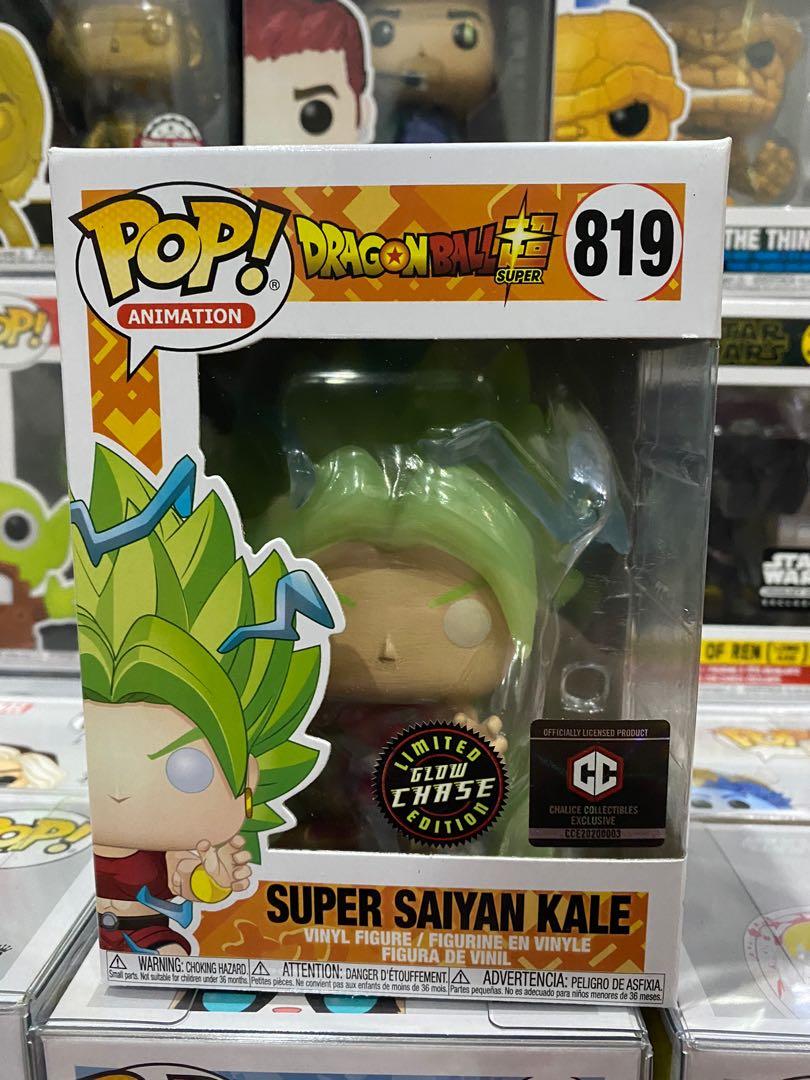 funko pop dragon ball z super saiyan kale glow chase chalice collectibles exclusive