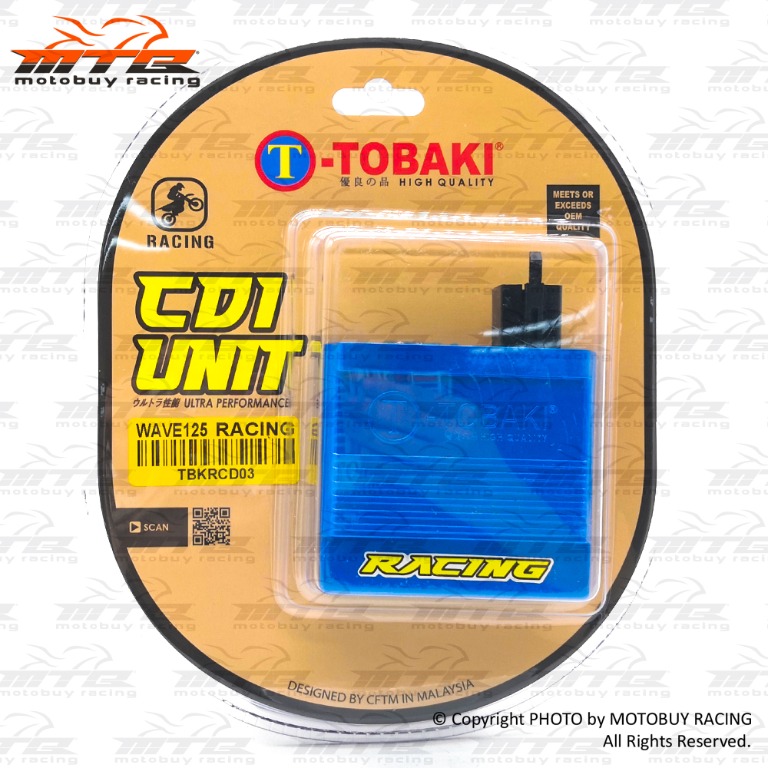 TOBAKI ADJUSTABLE RACING CDI UNIT FOR HONDA WAVE 125 Auto Accessories on Carousell