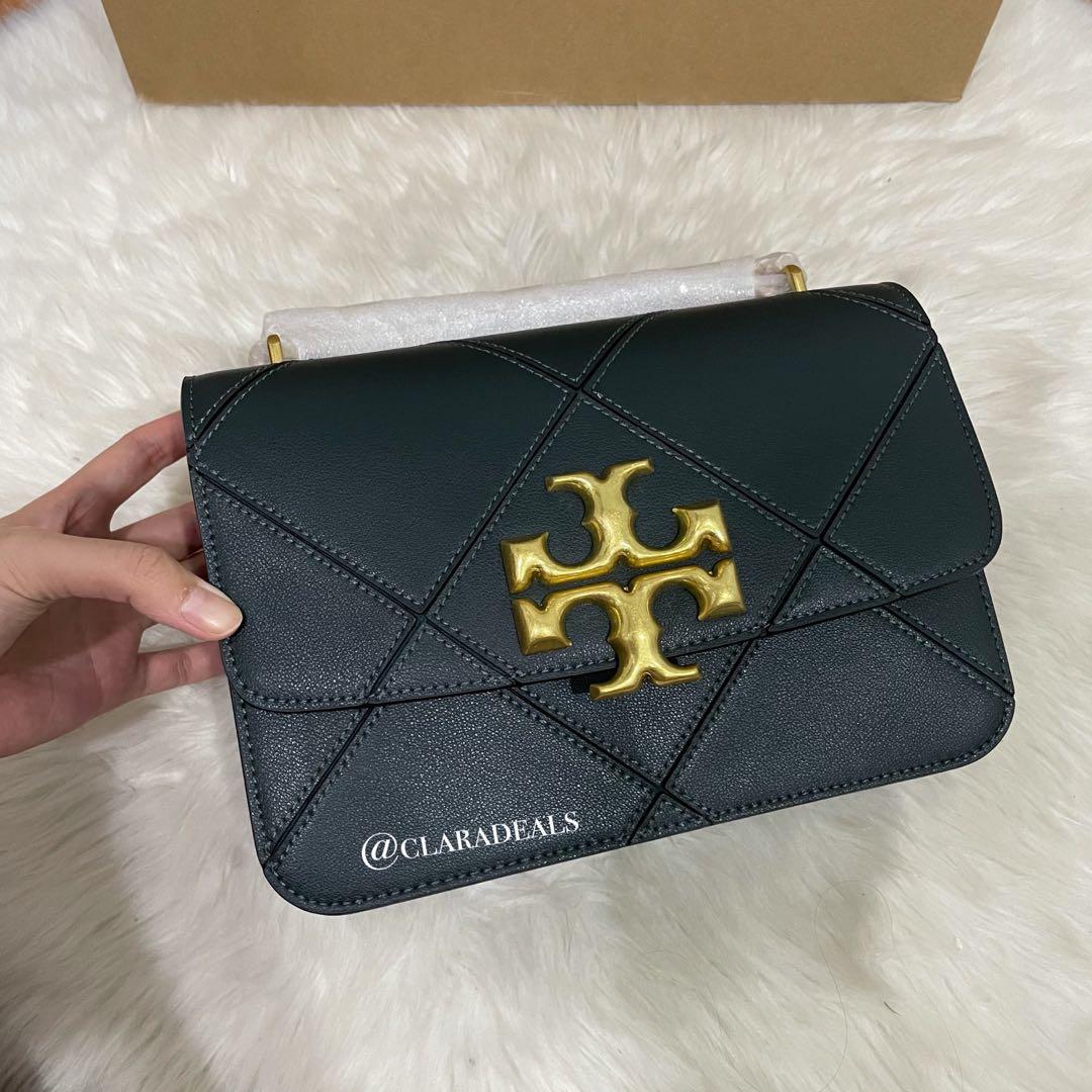 Tory Burch Eleanor Quilted Dark Green, Women's Fashion, Bags & Wallets,  Purses & Pouches on Carousell