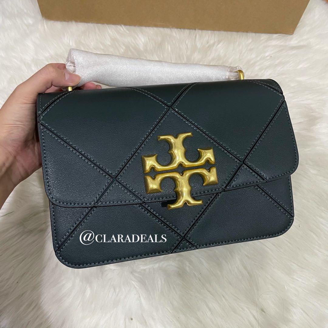 Tory Burch Eleanor Quilted Dark Green, Women's Fashion, Bags & Wallets,  Purses & Pouches on Carousell