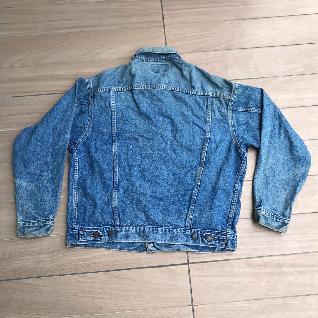 Vintage 80s Levis Denim Jacket Trucker Made in USA Men s Fashion