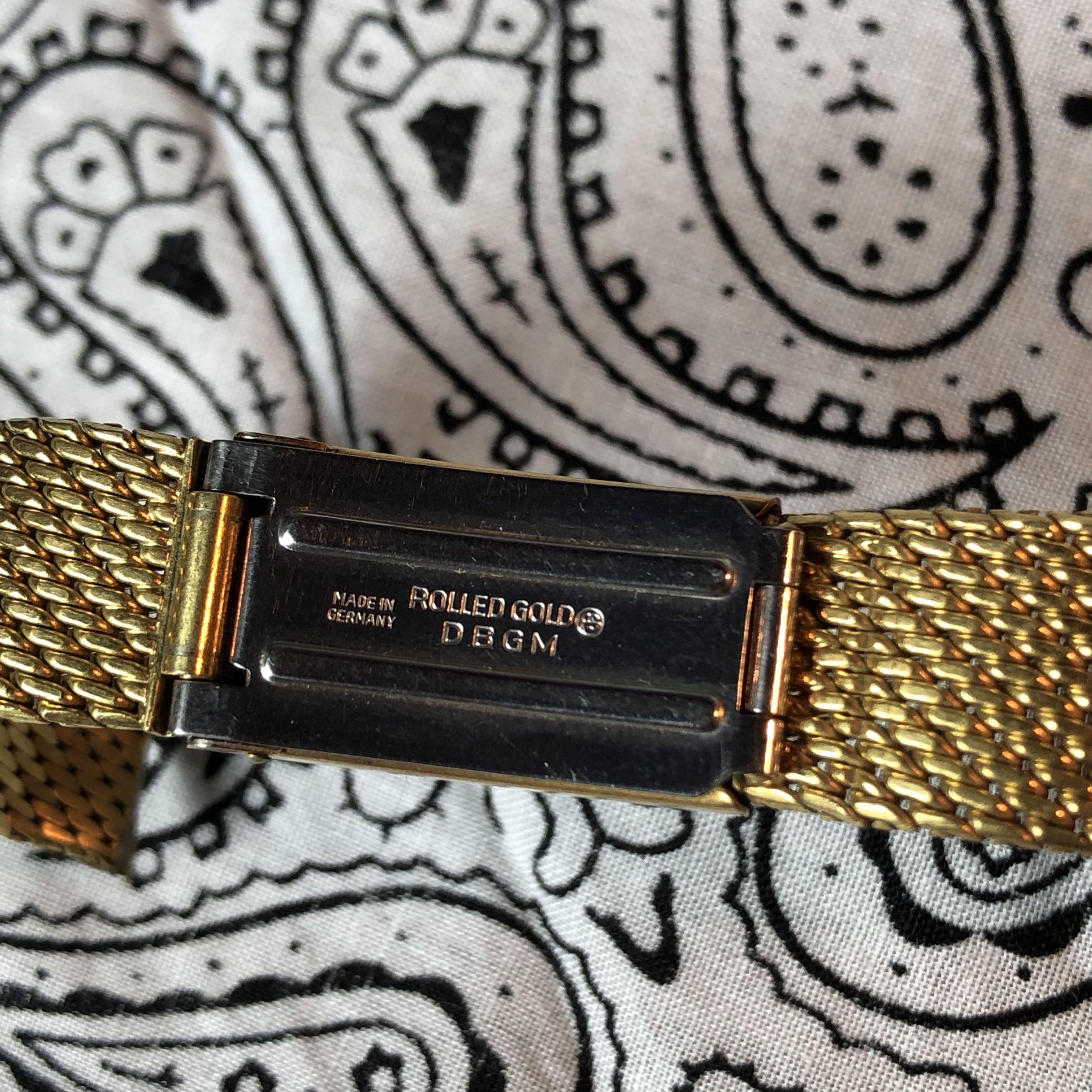 Rolled gold discount watch strap