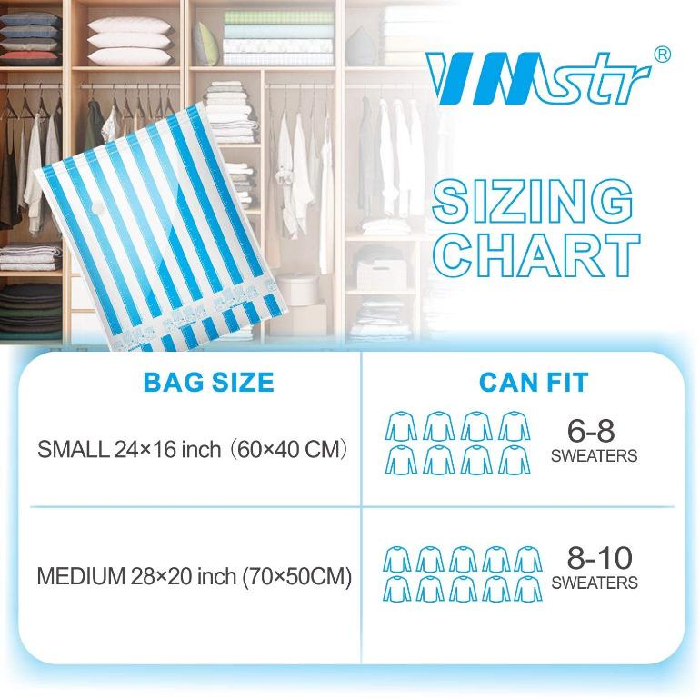 Vmstr travel vacuum storage bags with electric pump shop
