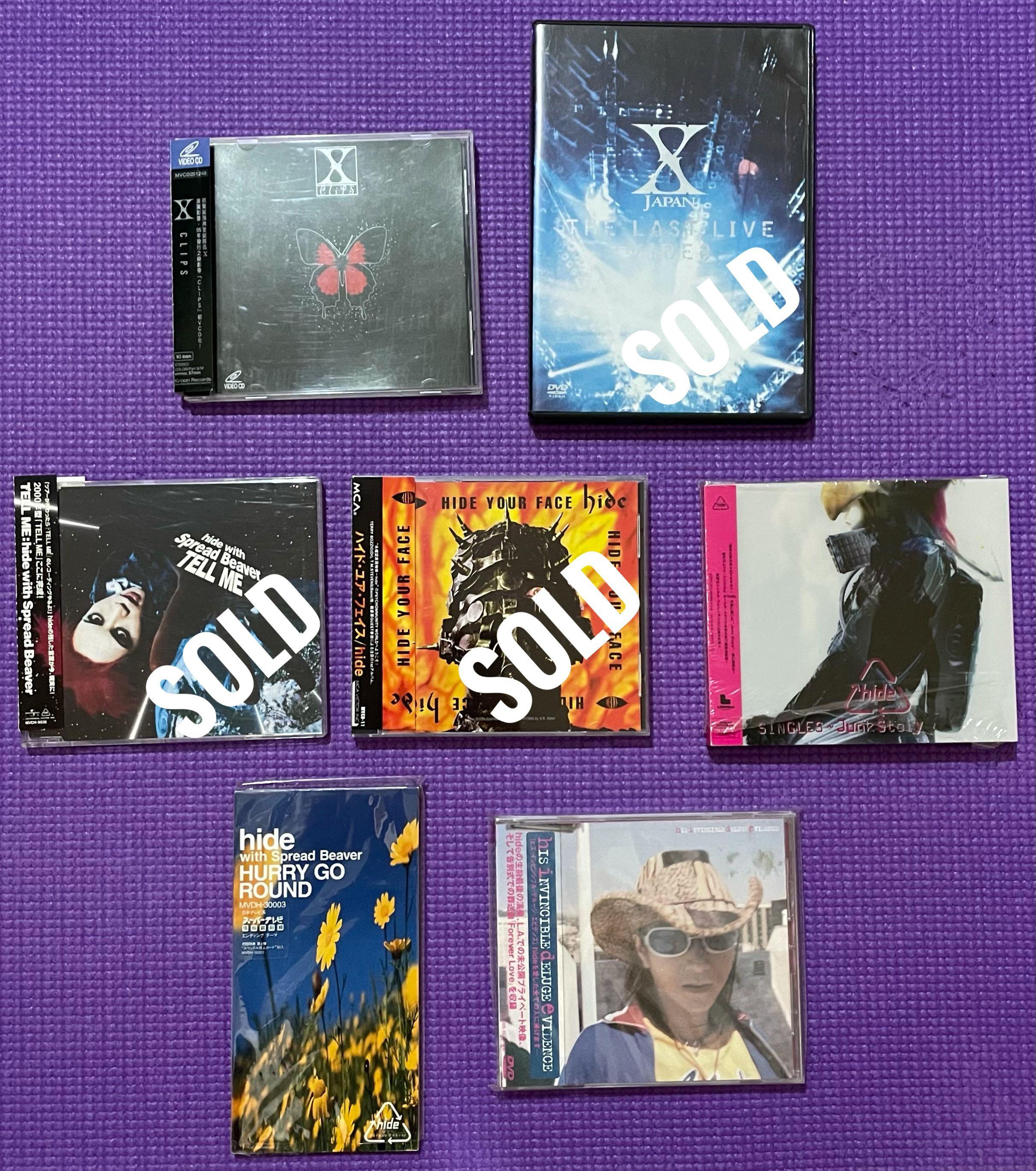 X、X Japan、hide CD、VCD、DVD - X Clips、Junk Story、Hurry Go