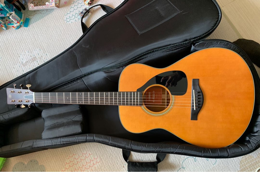 Yamaha Red Label FSX3 OM Acoustic Guitar , 興趣及遊戲, 音樂 ...