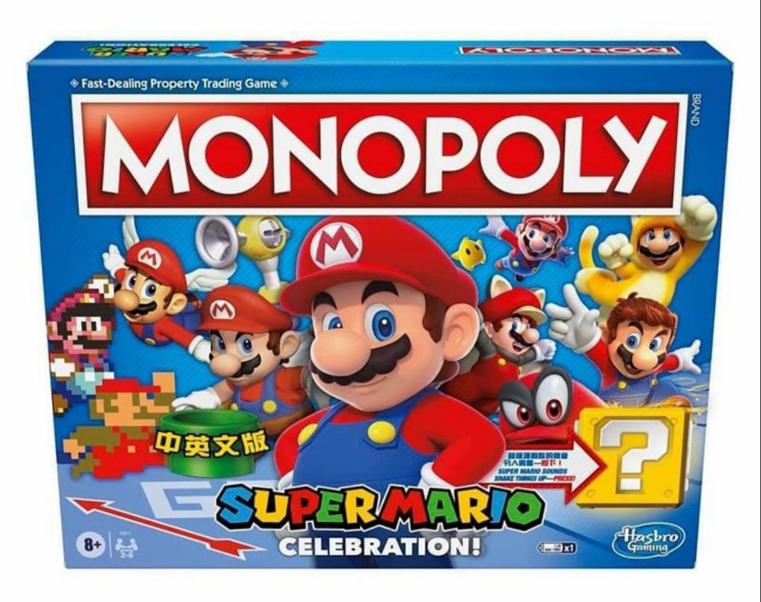 🎁🎁🎁香港行貨🎁🎁🎁 大富翁- 超級瑪利歐慶典(中英文版), 玩具