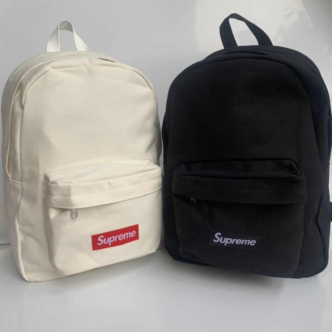 現貨Supreme 20FW Canvas Backpack Box Logo 帆布雙肩背包書包尺寸40