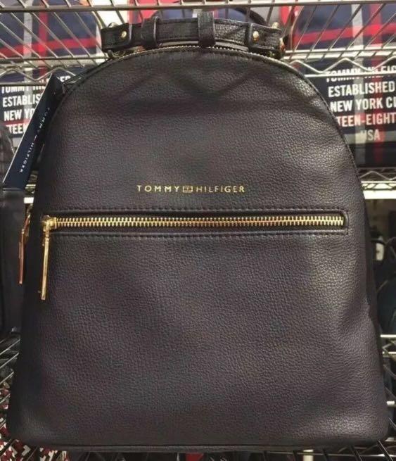 Candy Answer the phone slide ☆ TOMMY HILFIGER * Isabella Pebbled Small Ladies Backpack Bag- Navy Blue ☆,  Women's Fashion, Bags & Wallets, Backpacks on Carousell