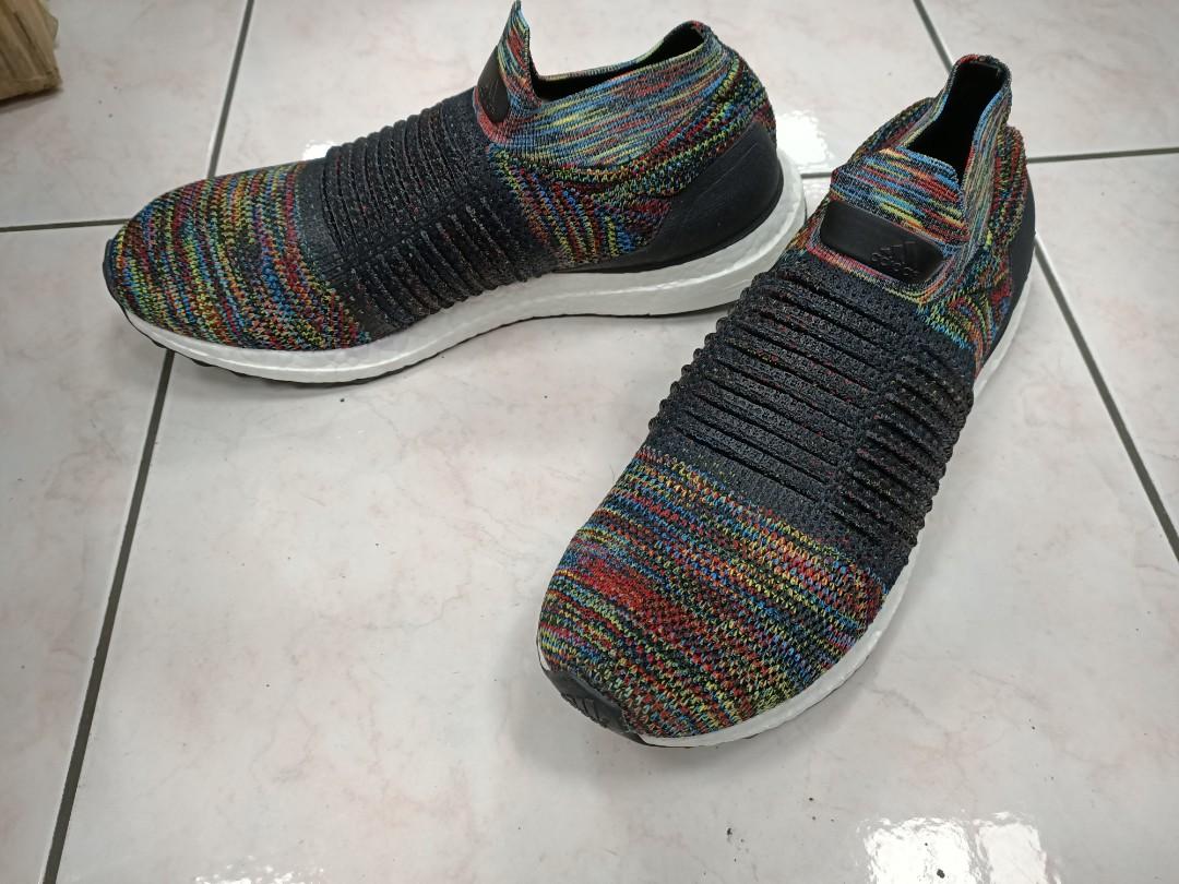adidas Ultraboost Laceless Multicolor Rainbow Mens Size 9 Shoes