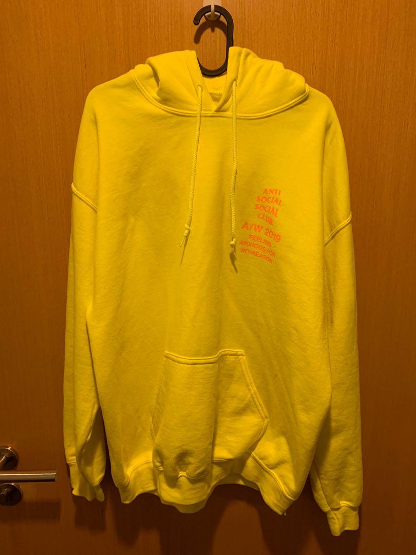 Anti Social Social Club ASSC Feeling Anxious Neon Hoodie A W 2019