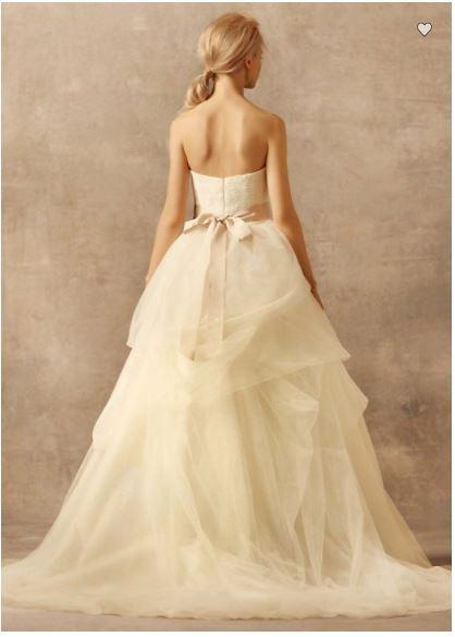Authentic White by Vera Wang Lace and Tulle Wedding Dress