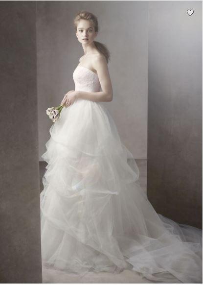 White by vera deals wang satin sash
