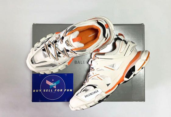 White and top orange balenciaga track