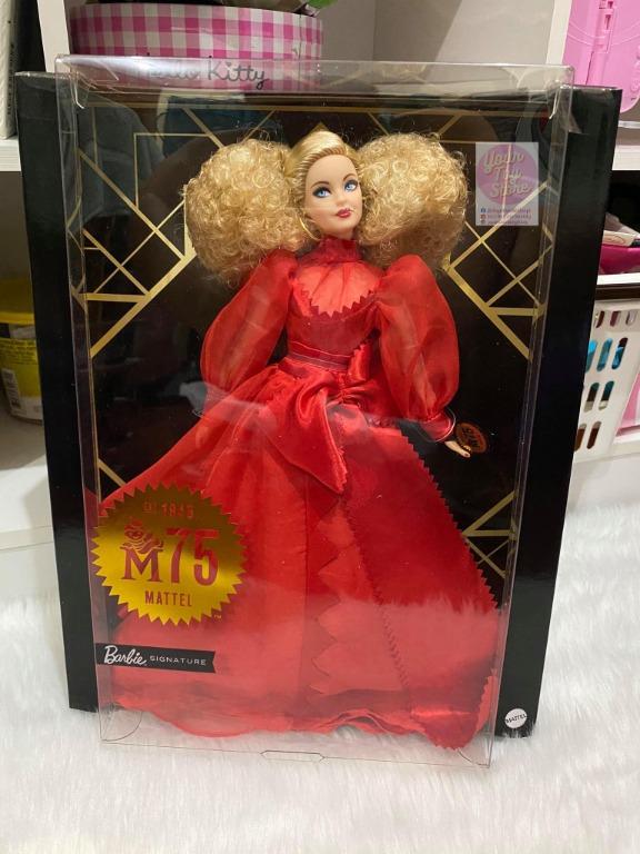 Poupée Barbie Collector 75ème Anniversaire - Mattel NRFB (dans Sa Boîte Et Carton D'expédition)