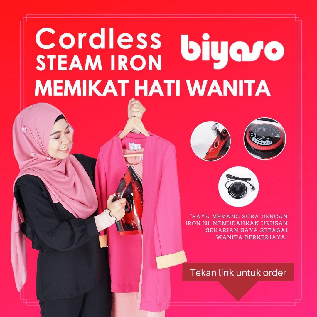 Biyaso cordless cheap steam iron