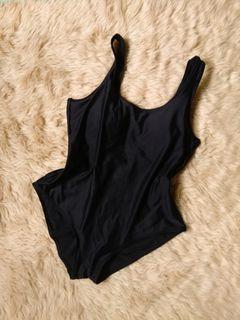 Black One piece Swimwear
