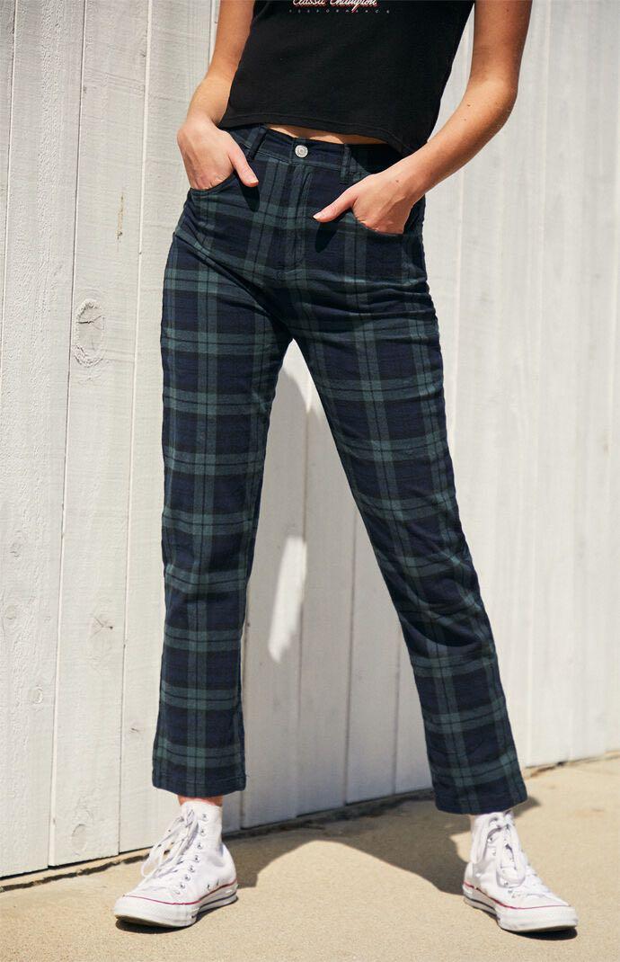 Brandy melville jane pants plaid outlet