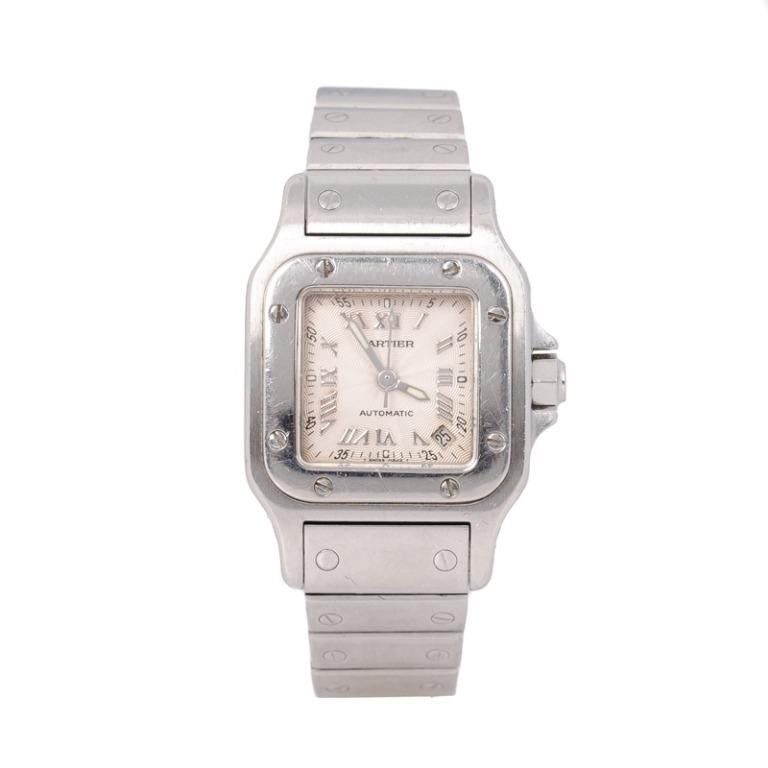 CARTIER Santos Galbee Silver Dial Cal. 2423 Ladies Watch Luxury Watches on Carousell