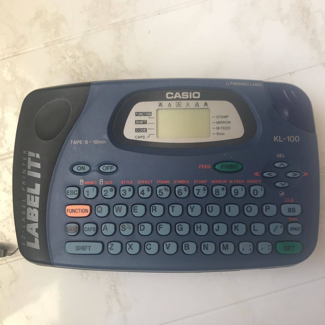 Casio Ez Label Printer Label it! Sticker/Label Printer, Computers & Tech, Printers, Scanners