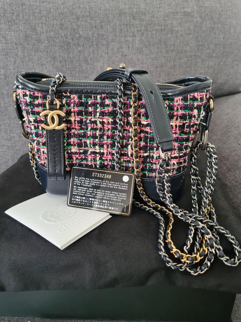 Chanel Small Tweed Gabrielle Hobo - Neutrals Hobos, Handbags - CHA879835