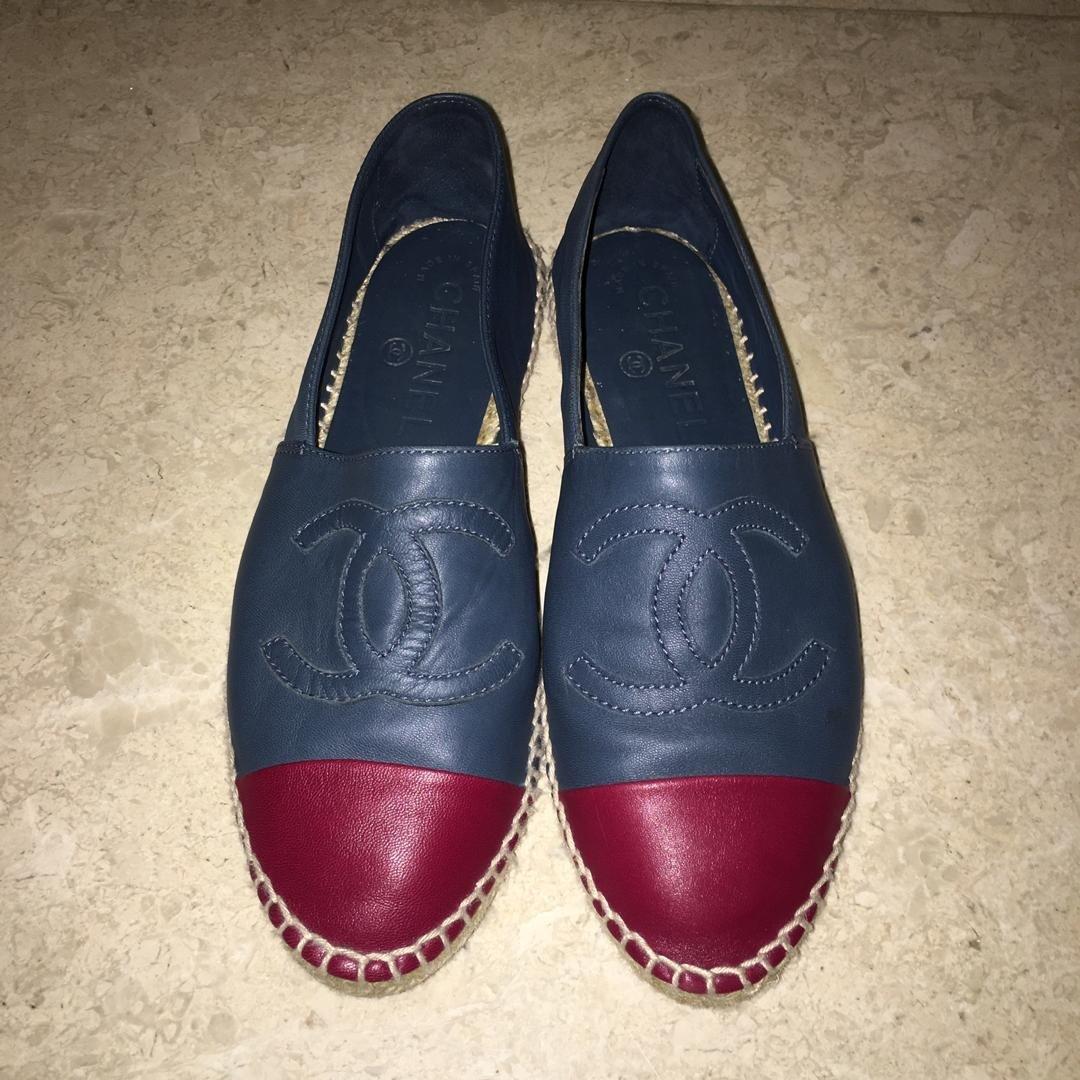 Chanel Leather Espadrilles Women s Fashion Footwear Loafers on