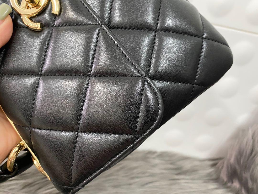 Chanel trendy cc small lambskin black, Luxury, Bags & Wallets on Carousell