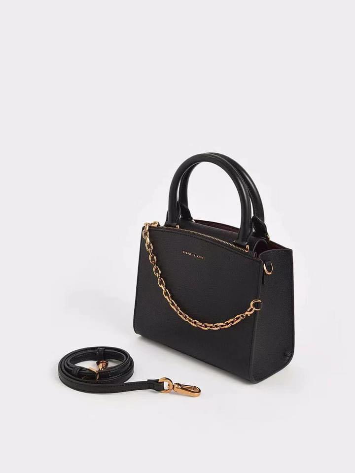 Charles and keith new arrivals chain link classic handbag