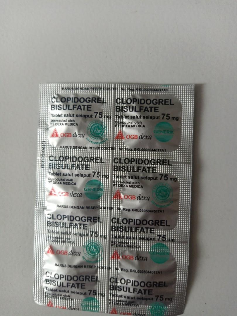 Clopidogrel bisulfate 75 mg untuk apa