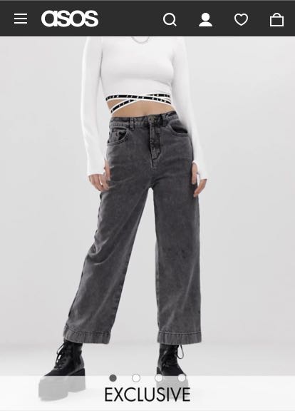 COLLUSION x007 Wide Leg Jean in Washed 