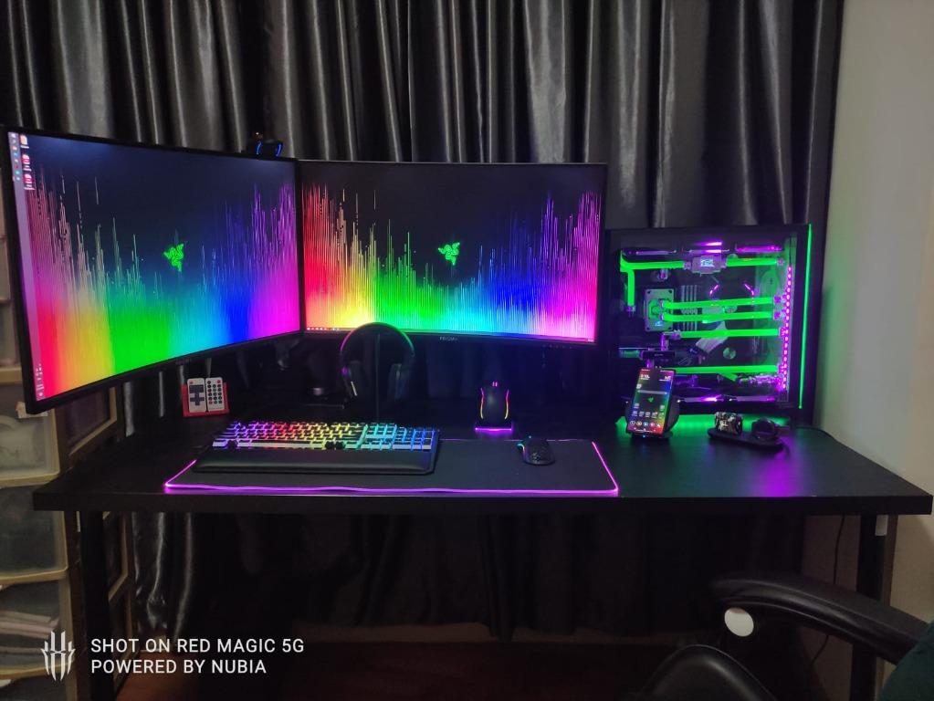 Custom PC Set up and room decoations, Computers & Tech, Parts ...