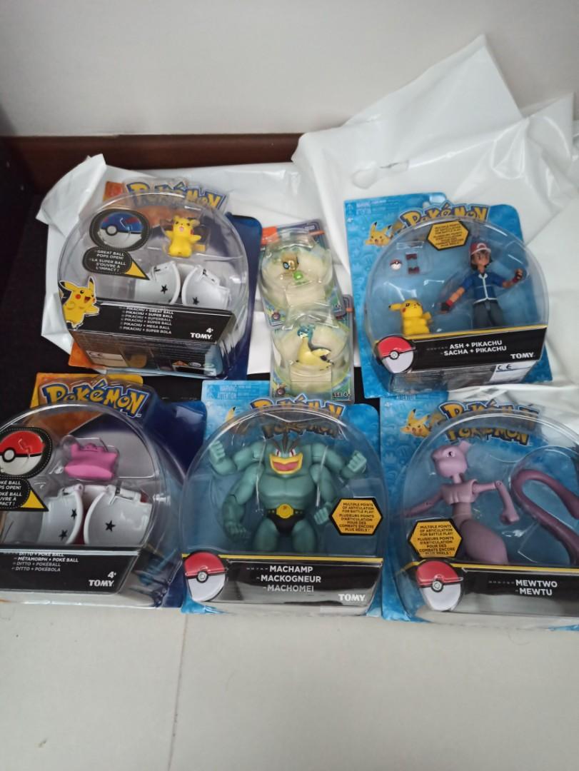 Ditto Machamp Mewtwo Ash Celebi Pokemon figurine collectors Pogo TOMY ...