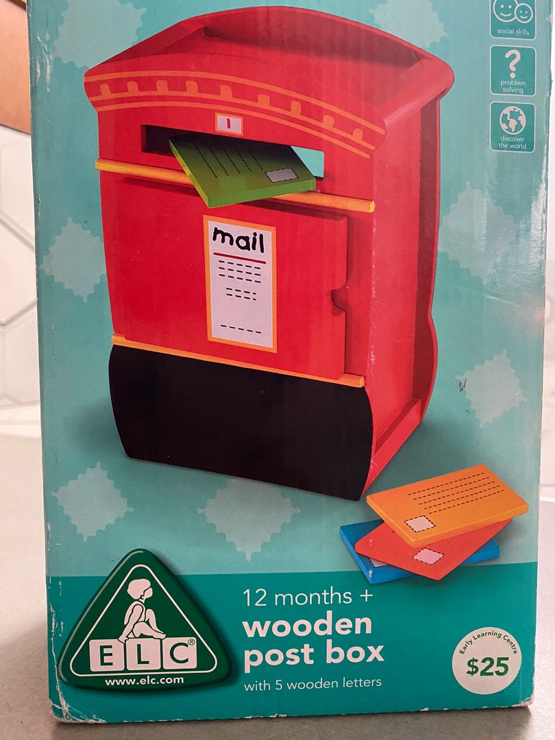 ELC Wooden Post Box, Hobbies & Toys, Toys & Games on Carousell